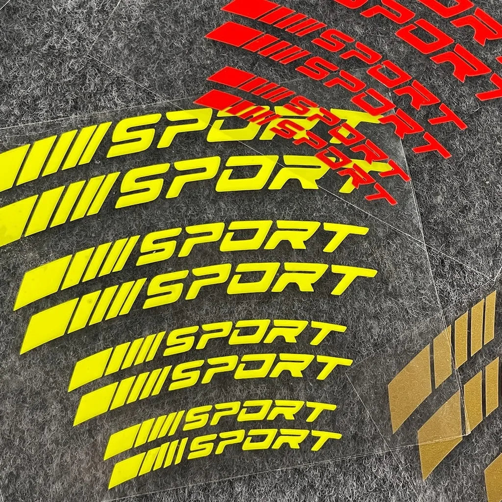 Reflektierender Aufkleber „Sport Curve“. 