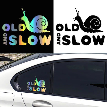 Old and Slow Car Sticker