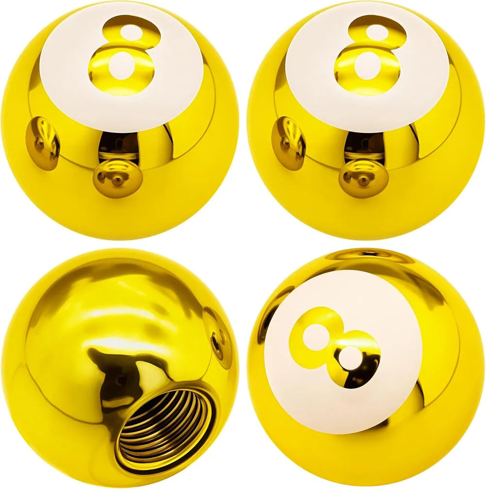 8 Ball Style Tire Valve Caps 