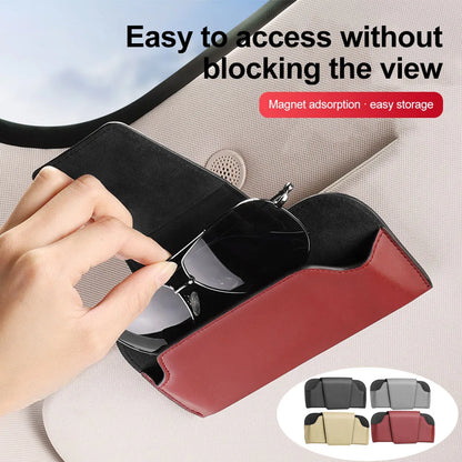 Magnetic Car Sun Visor Glasses Case