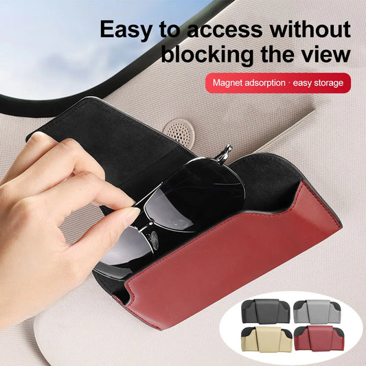 Magnetic Car Sun Visor Glasses Case