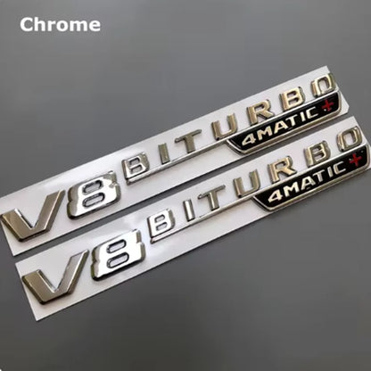 2PCS Vent Fender Trim Emblem Side Sticker