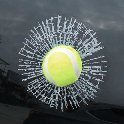 3D Sports Ball Crack Sticker
