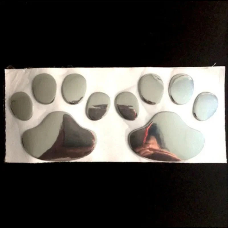 2PCS/SET 3D Pet Footprint Decal