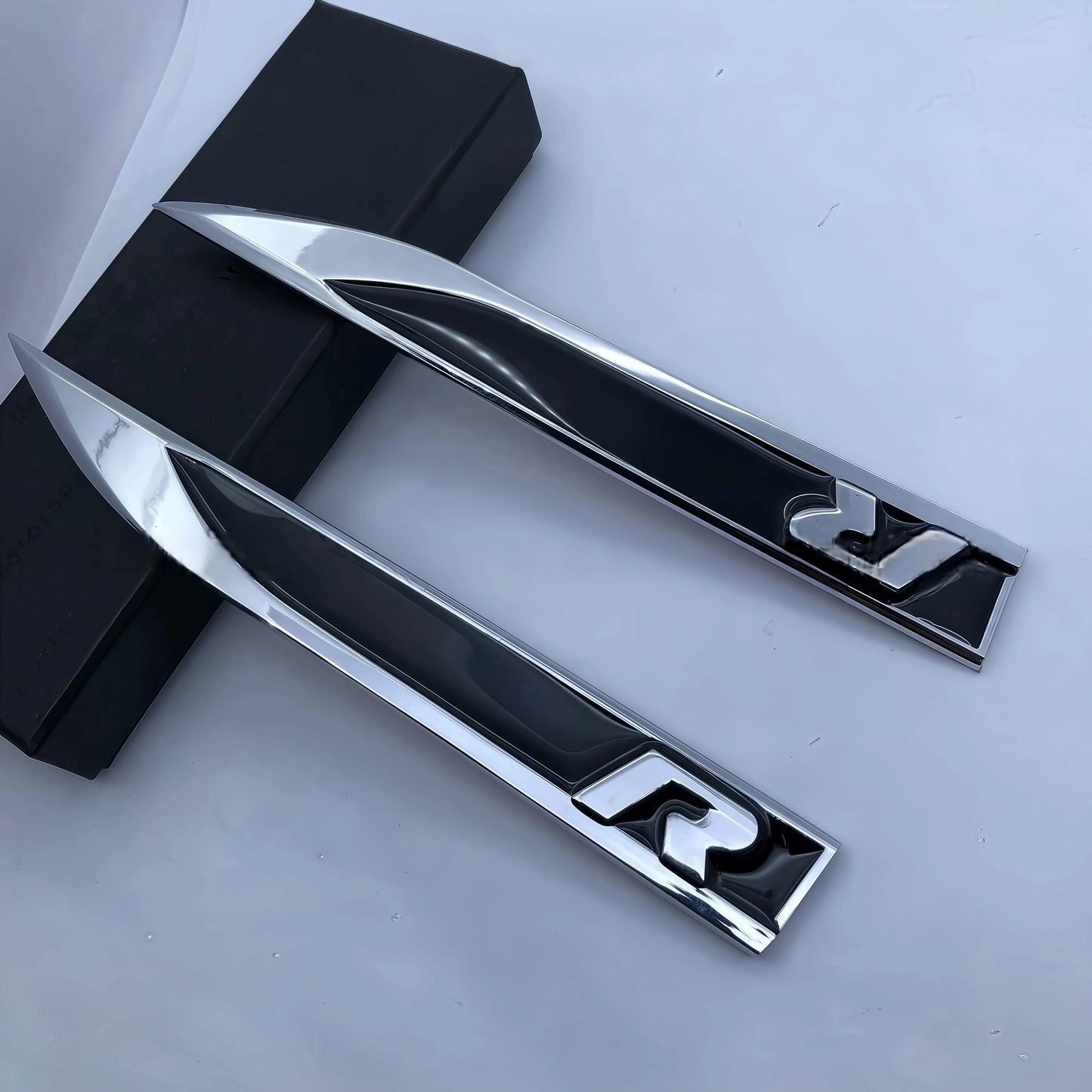 2Pcs R Line Car Stickers