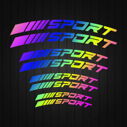 Reflektierender Aufkleber „Sport Curve“. 