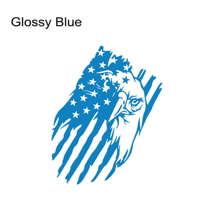USA Flag Eagle Sticker for Car 