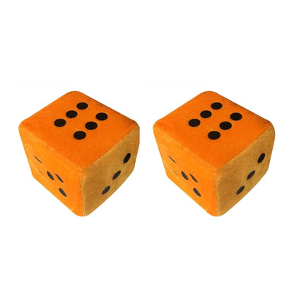 1 Pair Fuzzy Dice Dots Car Decor 