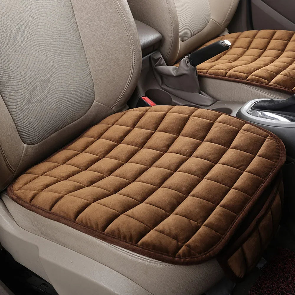 Premium Quilted Plush Car Seat Cover