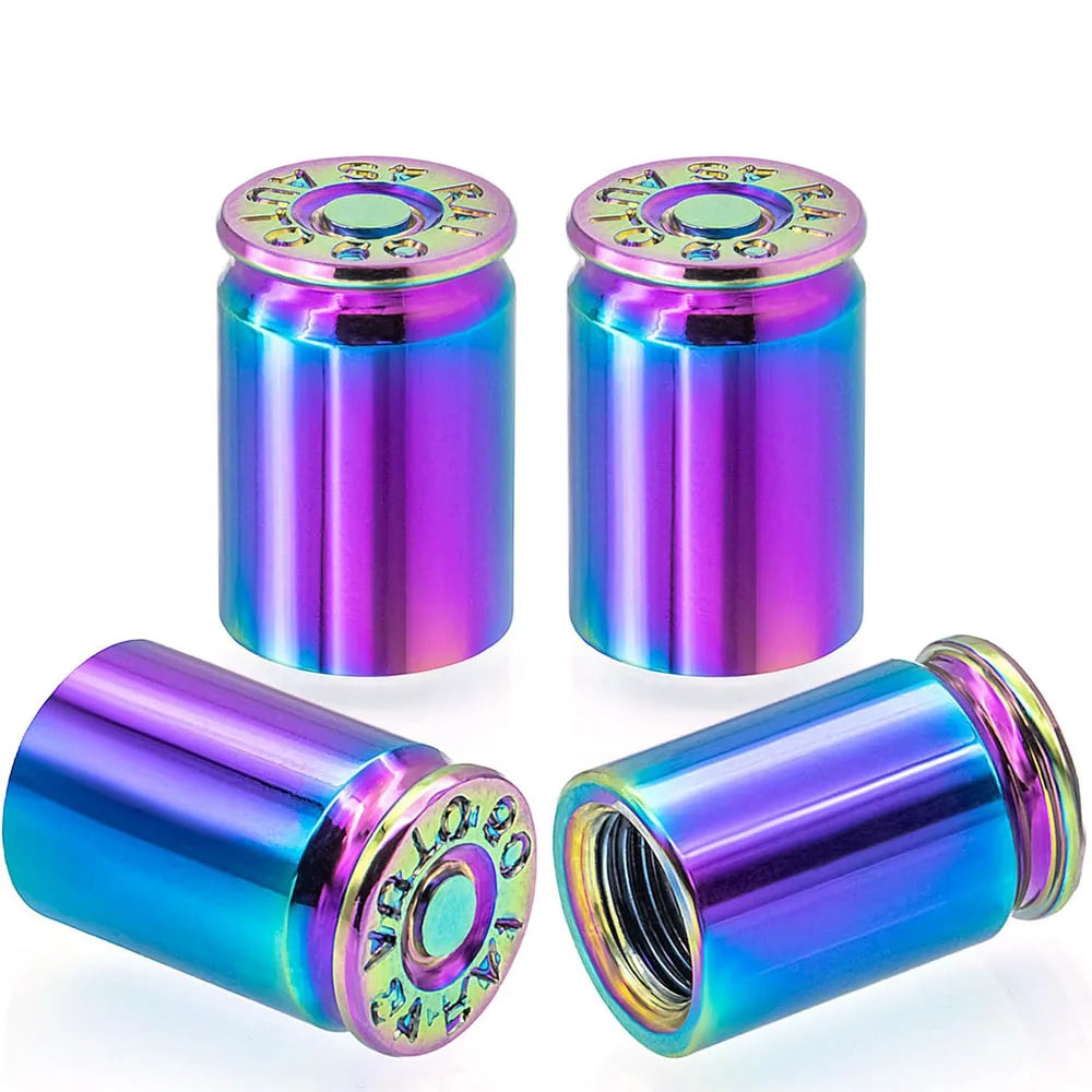 4PCS Tire Valve Caps Aluminum