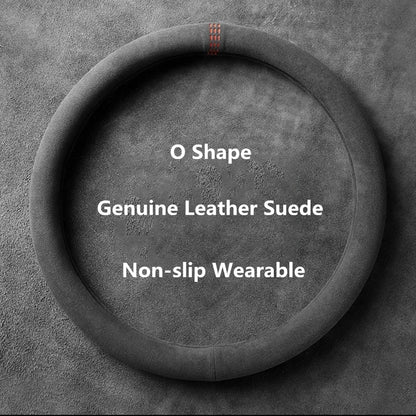 Luxury Suede Steering Wheel Cover