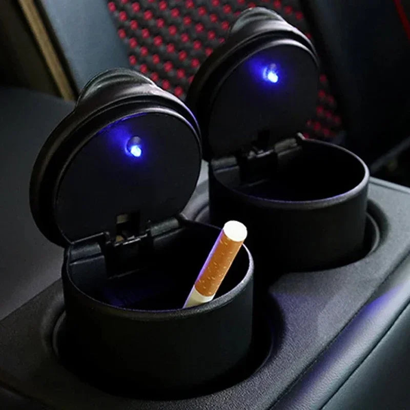 Portable Car LED Ashtray Storage 