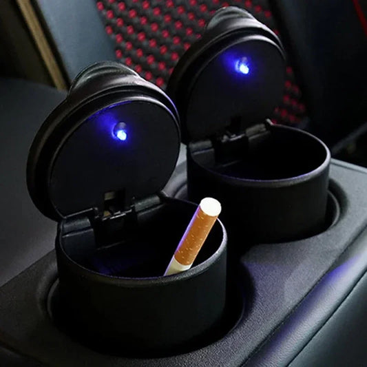 Tragbare Auto-LED-Aschenbecher-Aufbewahrung 