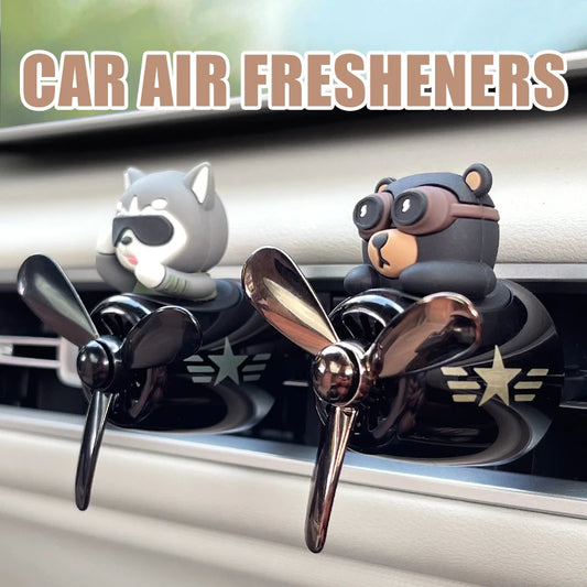 Pilot Bear Car Air Freshener