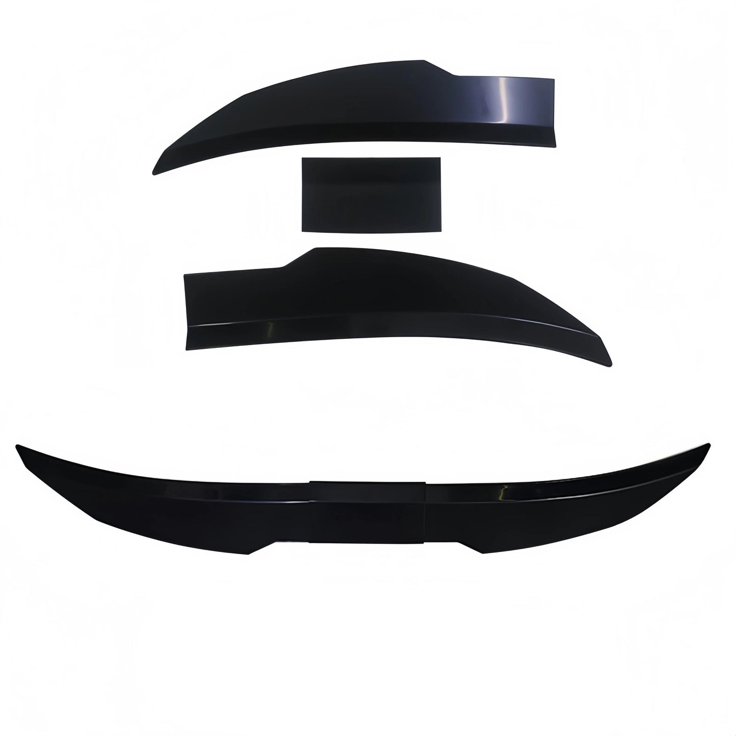 3Pcs Universal Trunk Tail Rear Wing 
