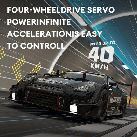 Schwarzes Phantom RC -Driftauto
