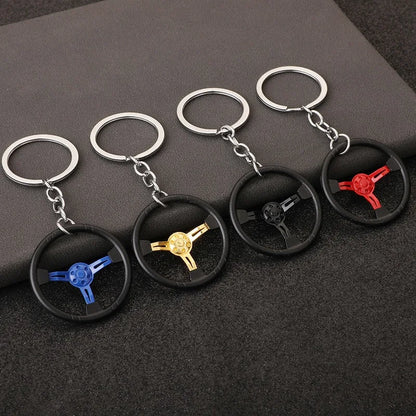 Car Steering Wheel Keychain 