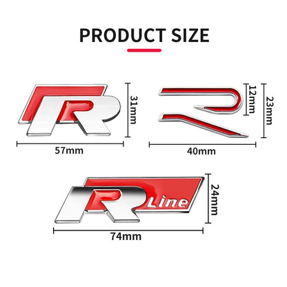 R logo Emblem Trunk Sticker
