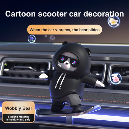 Skateboard Bear Car Ornament