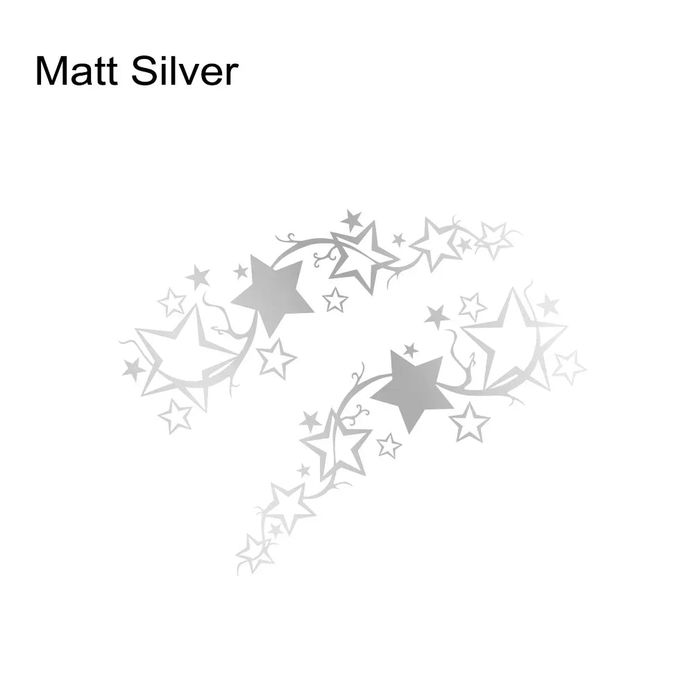 2Pcs Bright Star Car Side Stickers