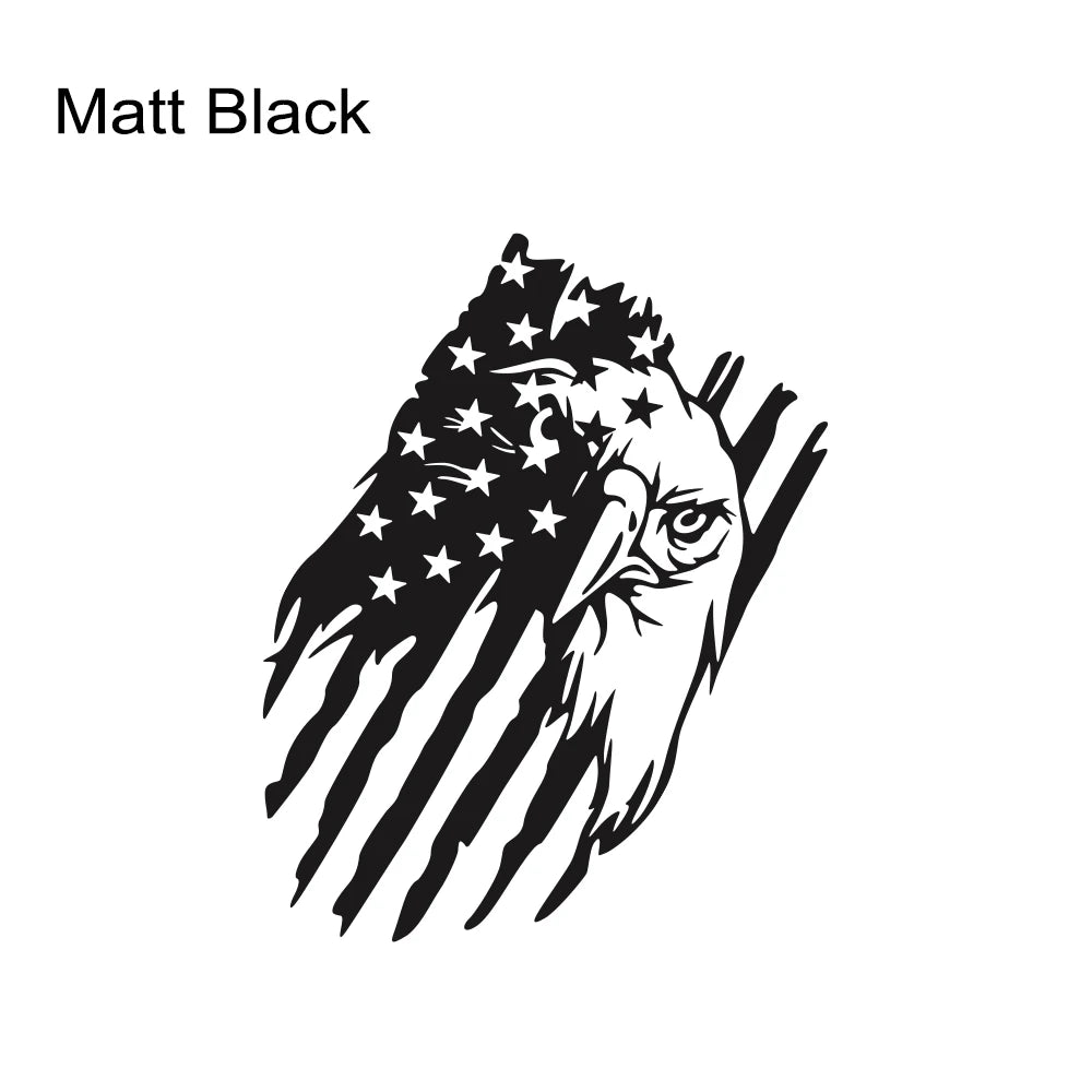USA Flag Eagle Sticker for Car 