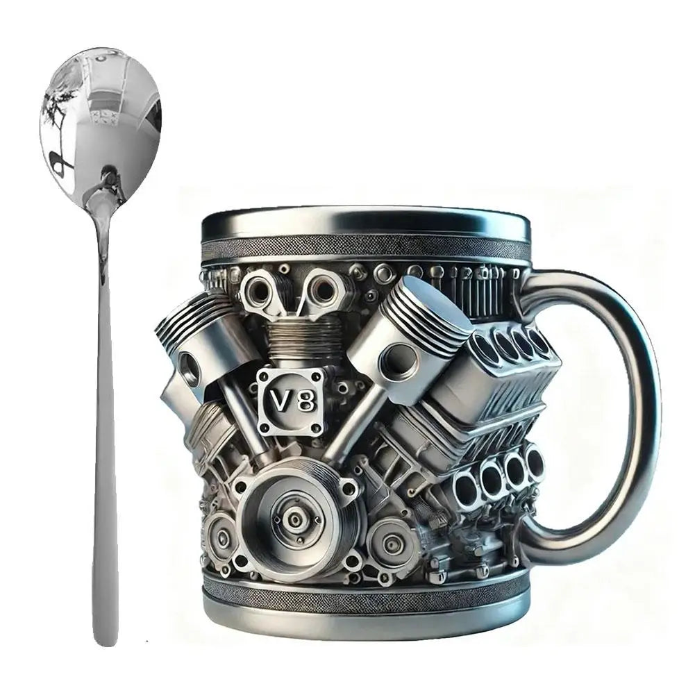 Vintage Engine Coffee Cup 