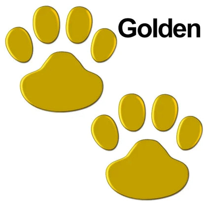 2Pcs/Set 3D Animal Foot Prints Car Sticker