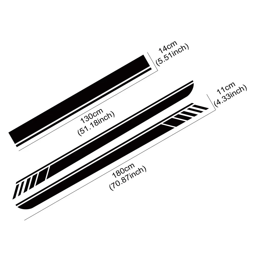 Car Decal Side Stripes 
