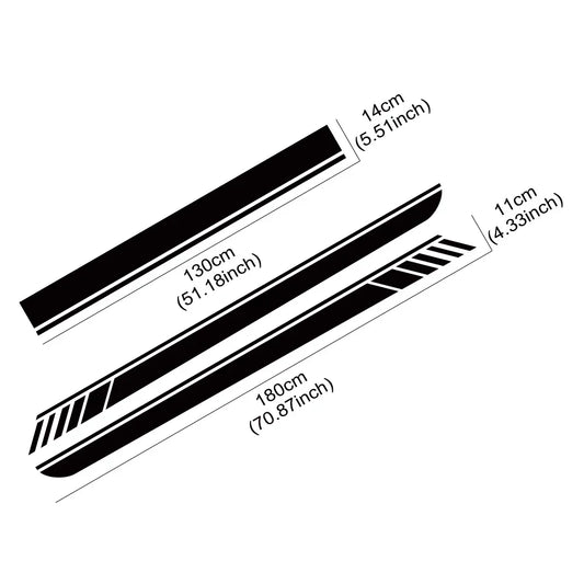 Car Decal Side Stripes 