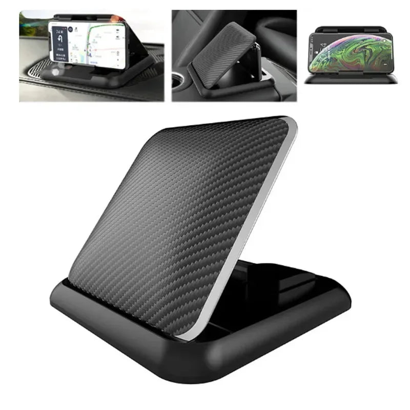 لوحة القيادة لحامل الهاتف في مركز السيارة