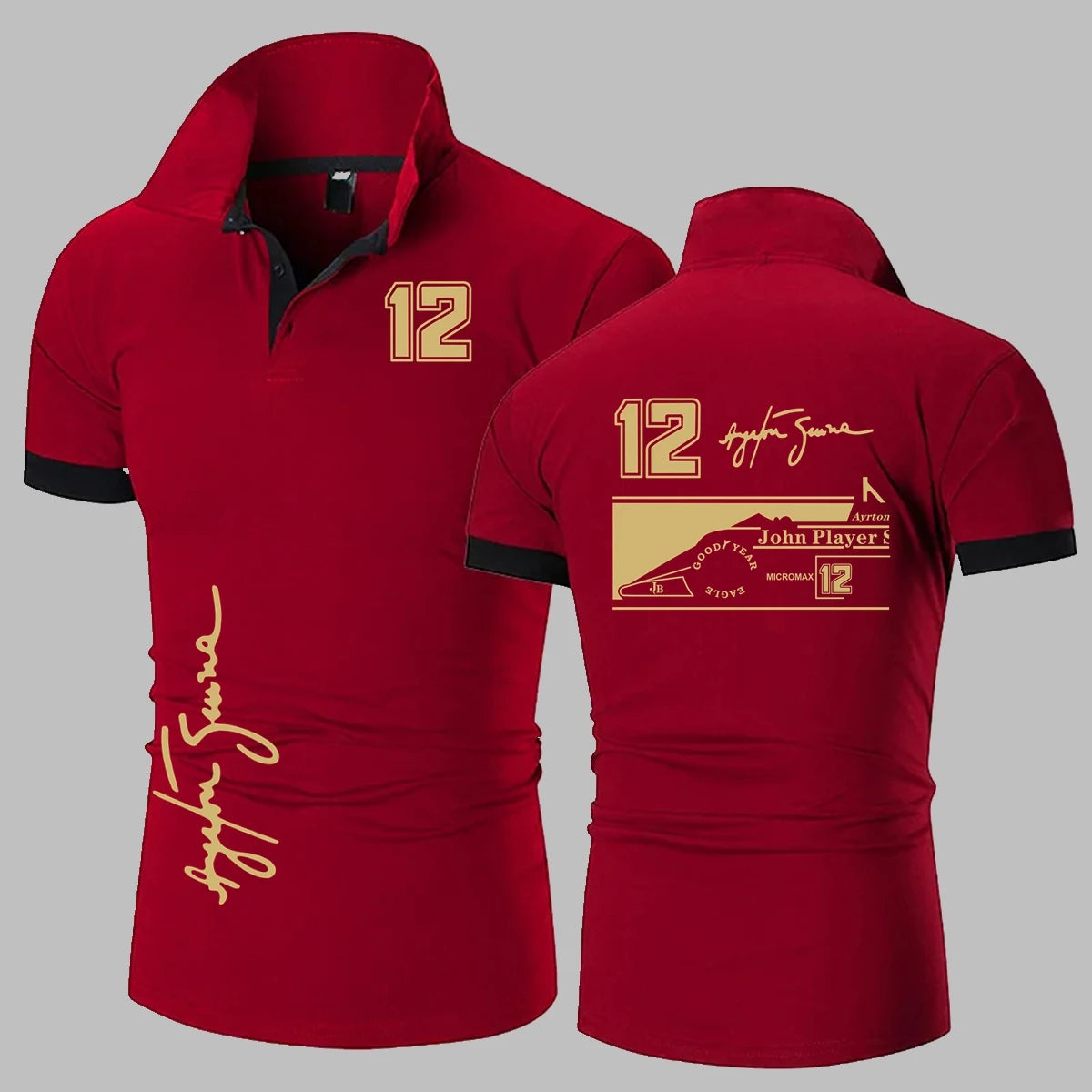 Ayrton Senna Signature Polo Shirt