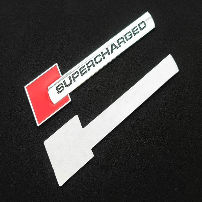 3D Metal Supercharged Trunk Emblem
