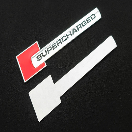 3D Metal Supercharged Trunk Emblem