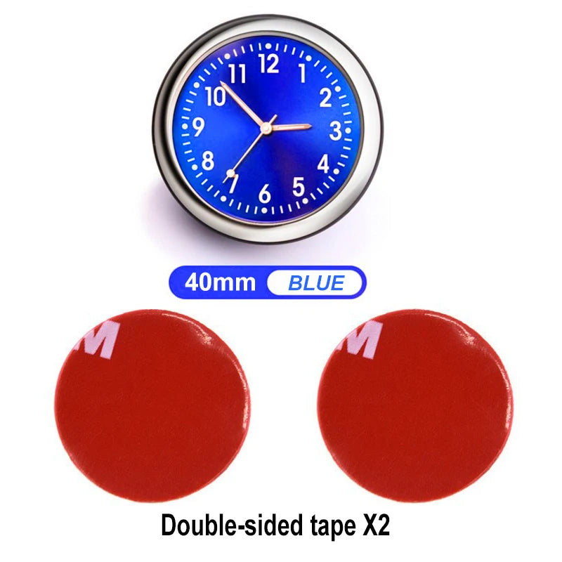 Alloy Luminous Car Clock