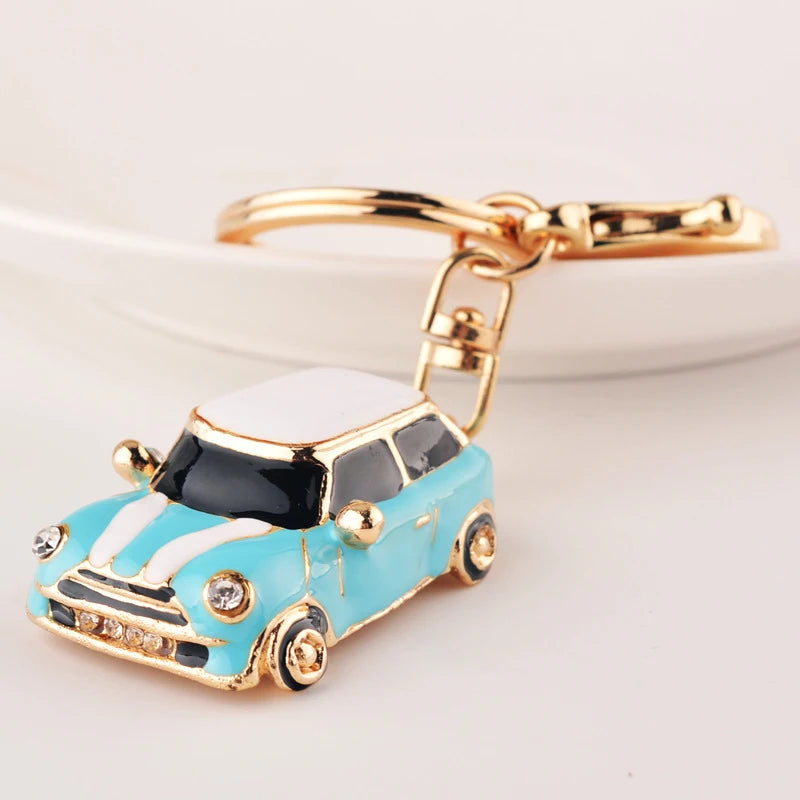 Retro Classic Mini Car Keychain MR