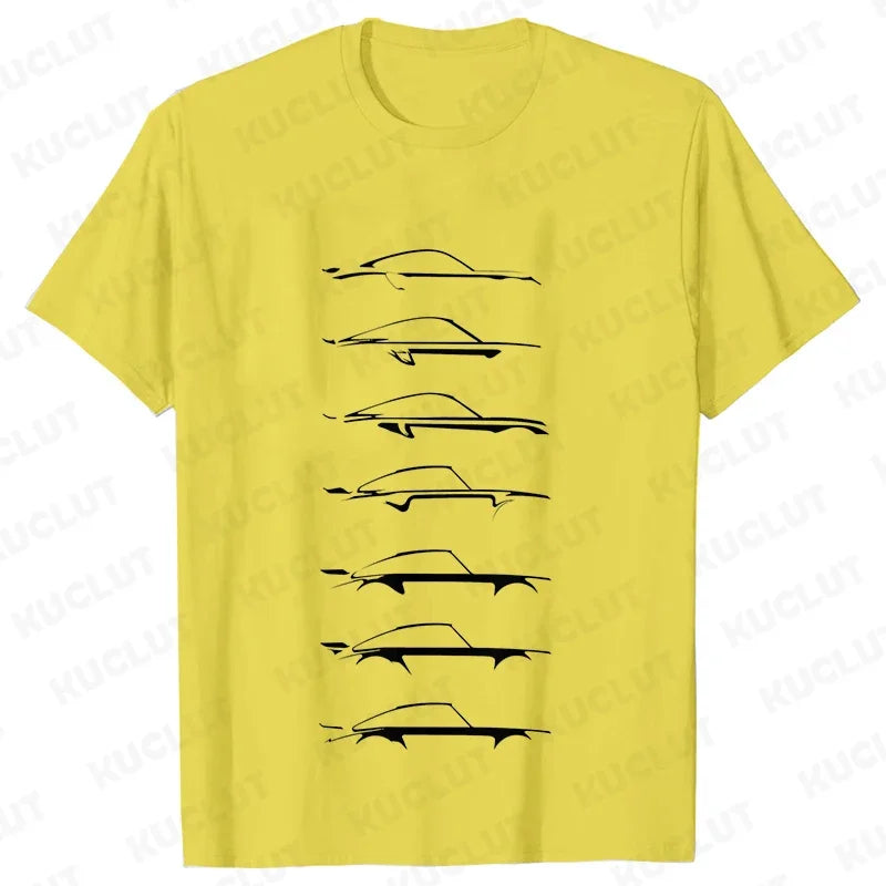 Camiseta masculina de automobilismo