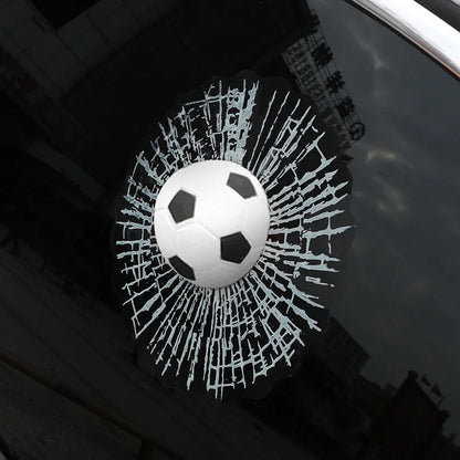 3D Sports Ball Crack Sticker