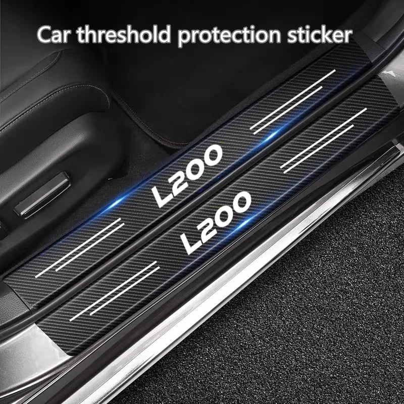 L200 Kohlefaser-Türaufkleberschutz