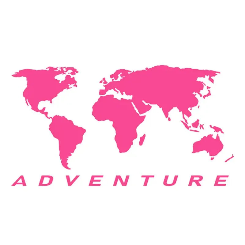 World Map Universal Sticker Car