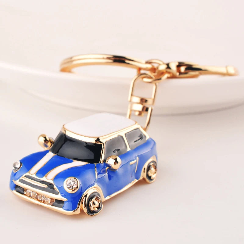Retro Classic Mini Car Keychain MR