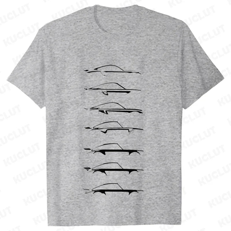 Camiseta masculina de automobilismo