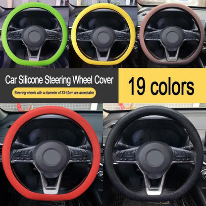 Car Silicone Steering Wheel Cover 