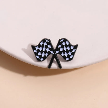 F1 Flag Pin Brooch 