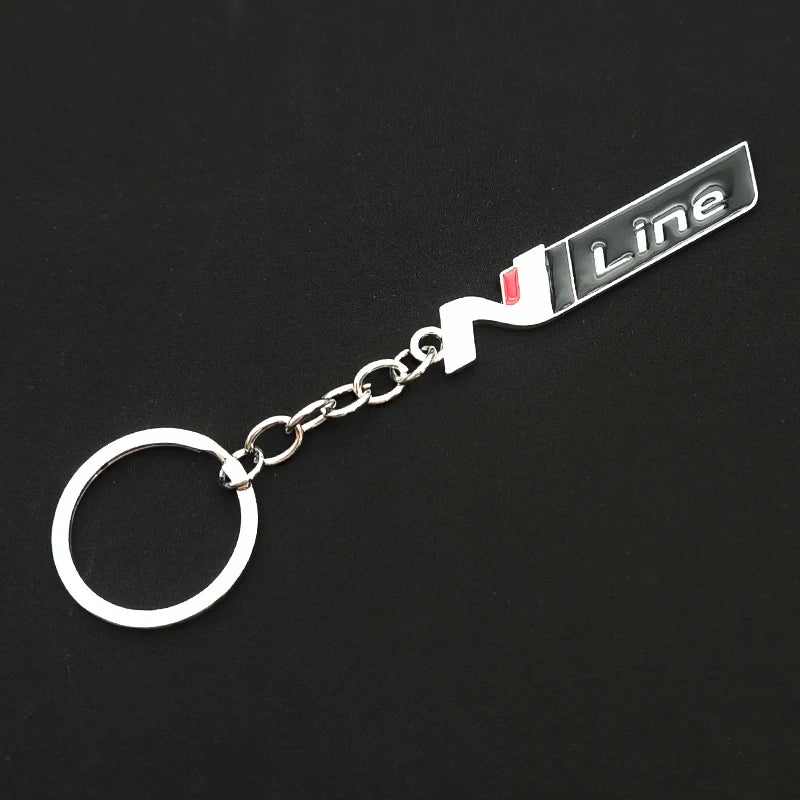 N Line Metal Keychain HI