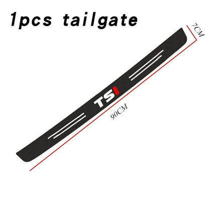 TSI Carbon Door Sill Plate Protector Sticker 
