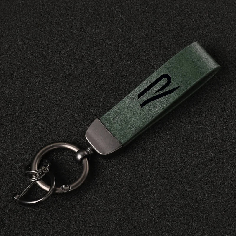R Line Leather Keyring VW