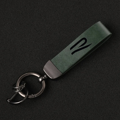 R Line Leather Keyring VW