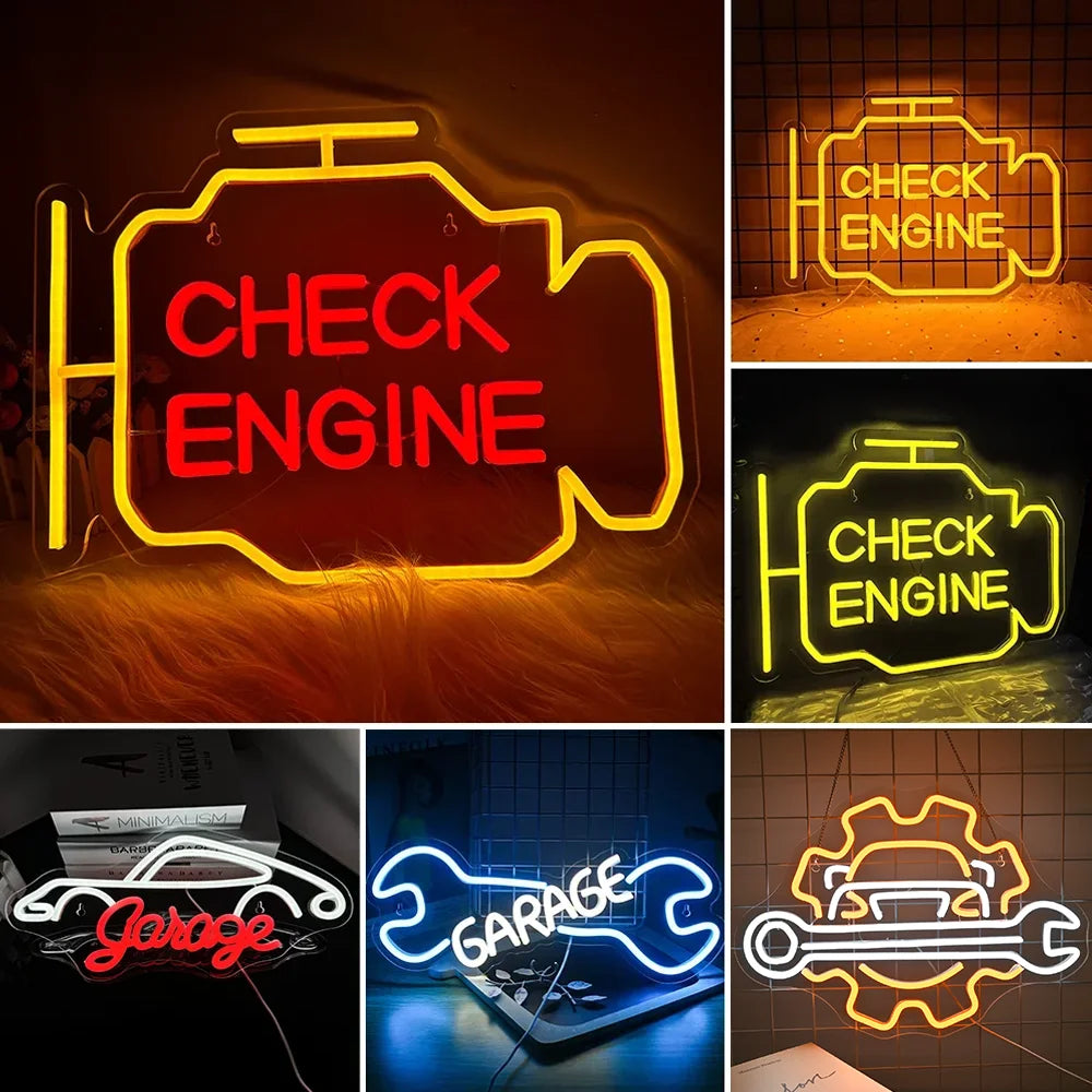 Garage Neon Sign LED Light 