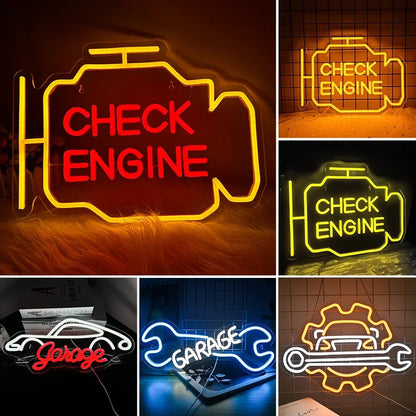 Garage Neon Sign LED Light 