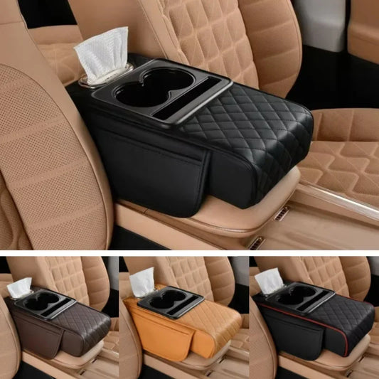 Car Armrest Box with Cup Holder 